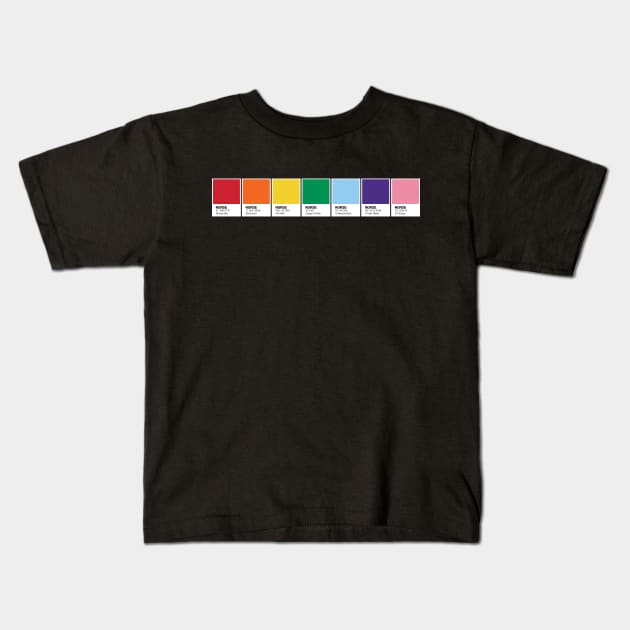 Rainbow Nursing Kids T-Shirt by midwifesmarket